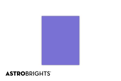 Astrobrights Colored Paper, 24 lbs., 8.5" x 11", Venus Violet, 500 Sheets/Ream (22081)