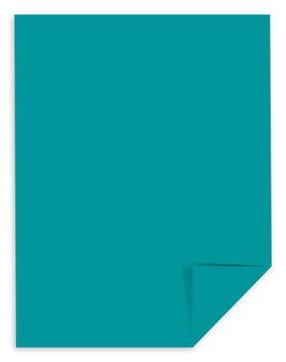 Astrobrights Colored Paper, 24 lbs., 8.5" x 11", Terrestrial Teal, 500 Sheets/Ream (21849/22479)