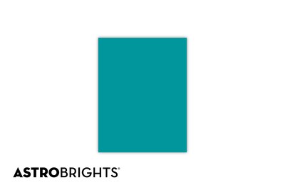 Astrobrights Colored Paper, 24 lbs., 8.5" x 11", Terrestrial Teal, 500 Sheets/Ream (21849/22479)