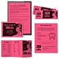 Astrobrights Colored Paper, 24 lbs., 8.5" x 11", Plasma Pink, 500 Sheets/Ream (22119)