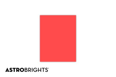 Astrobrights Colored Paper, 24 lbs., 8.5 x 11, Rocket Red, 500 Sheets/Ream (22641)