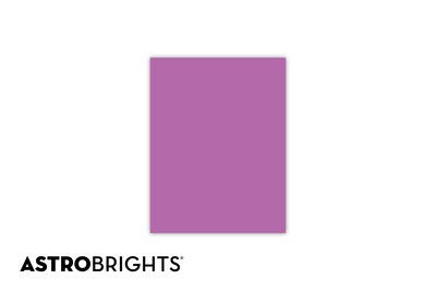 Astrobrights Colored Paper, 24 lbs., 8.5" x 11", Planetary Purple, 500 Sheets/Ream (22671)