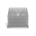 TRU RED™ 5-Compartment Wire Mesh File Organizer, Silver (TR57555)