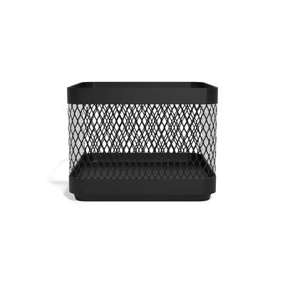 TRU RED™ Stackable Wire Mesh Accessory Holder, Matte Black (TR57571)