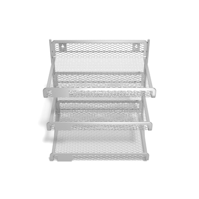 TRU RED™ 3-Compartment Wire Mesh File Organizer, Silver (TR57531)