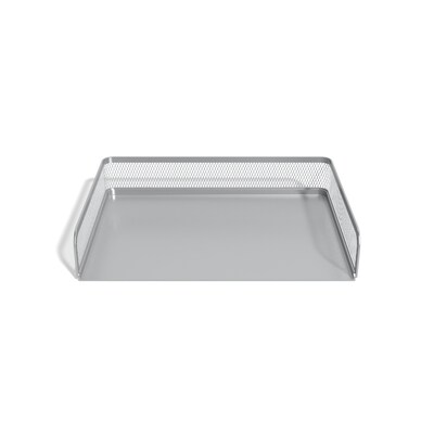 TRU RED™ Side Load Stackable Metal Letter Tray, Silver (TR57568)