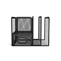 TRU RED™ 5-Compartment Wire Mesh Desk Organizer, Matte Black (TR57532-CC)