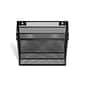 TRU RED™ 3-Compartment Wire Mesh File Organizer, Matte Black (TR57553)