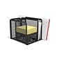 TRU RED™ 5-Compartment Wire Mesh Desk Organizer, Matte Black (TR57532-CC)