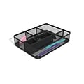 TRU RED™ 7 Compartment Mesh Drawer Organizer, Matte Black (TR57544)