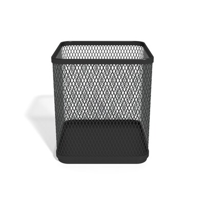 TRU RED™ Stackable Wire Mesh Pen Holder, Matte Black (TR57575-CC)