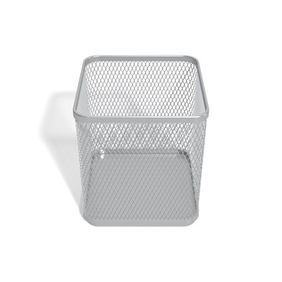 TRU RED™ Stackable Wire Mesh Pencil Holder, Silver (TR57576)
