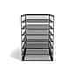 TRU RED™ 6-Compartment Metal Mesh File Organizer, Matte Black (TR57565)