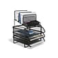 TRU RED™ 10-Compartment Wire Mesh Desk Storage, Matte Black (TR57530)