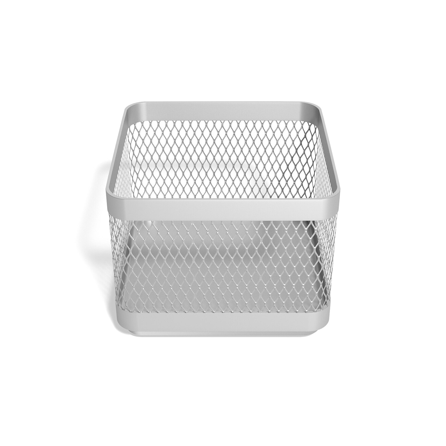 TRU RED™ Small Stackable Wire Mesh Accessory Holder, Silver (TR57572)