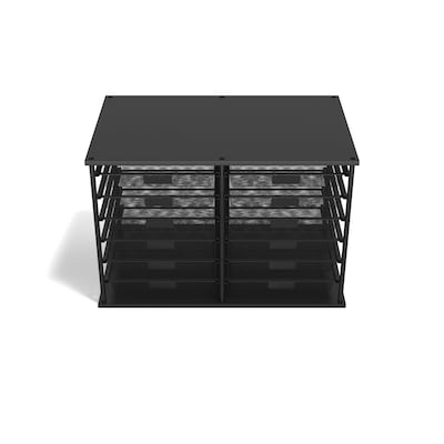 TRU RED™ 12-Compartment Metal Mesh File Organizer, Matte Black (TR57535)