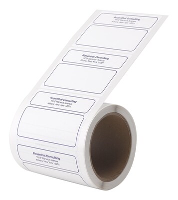 Custom Print Designer Roll Mailing Labels, 250 Labels/Roll