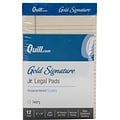 Quill Brand® Gold Signature Premium Series Legal Pad, 5x 8, Legal Ruled, Ivory, 50 Sheets/Pad, 12 Pads/Pack (742262)