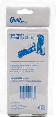 Quill Brand® Contemporary Desktop Stapler, 20 Sheet Capacity, Metallic  Black (79604Q)