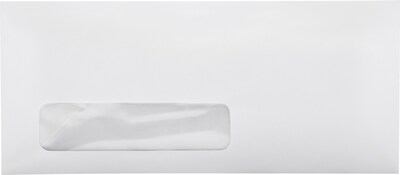 Quill Brand Gummed Premium #10 Window Envelope, 4-1/8 x 9-1/2, White, 500/Box (50289-QCC)