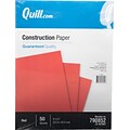 Quill Brand® 9 x 12 Construction Paper, Red, 50 Sheets/Pack (790852)