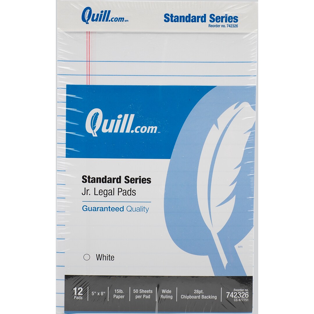 Quill brand® standard series legal pad, 5
