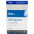 Quill Brand® Gold Signature Premium Series Legal Pad, 5 x 8, Legal Ruled, Gray, 50 Sheets/Pad, 12 Pads/Pack (742286)