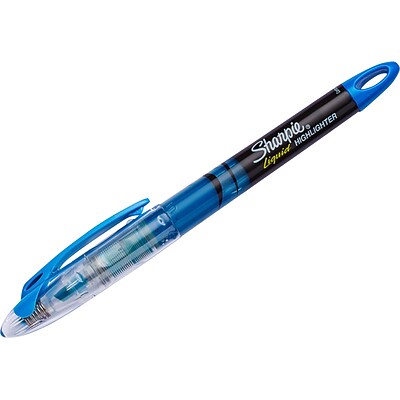 Sharpie Liquid Highlighter, Chisel Point, Fluorescent Blue (1754467)