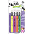 Sharpie  Clear View Highligher, Chisel Tip, Assorted, 4/Pack (1950749/2128213)