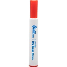 Quill Brand® Dry Erase Markers, Chisel Point, Red, 1 Dozen (787137)