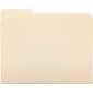 Quill Brand® Left Position File Folders, 1/3-Cut, Letter Size,  Manila, 100/Box (730040)