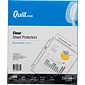 Quill Brand® Standard  weight Sheet Protectors, 8-1/2" x 11", Clear, 100/Box (728100)