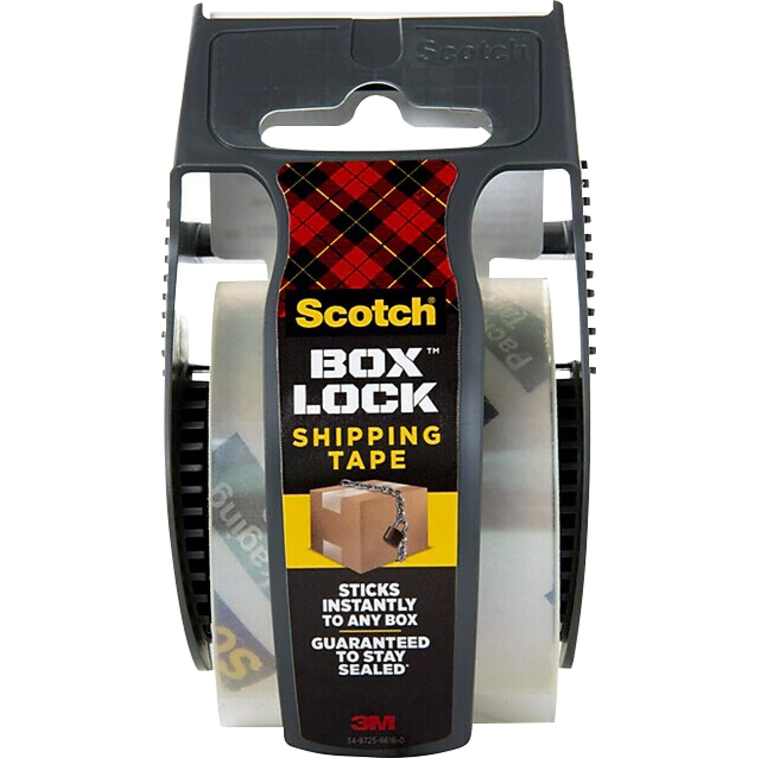 Scotch Box Lock 1.88 x 22.2 yds., Shipping Packaging Tape, 1 Roll/Pack (195)