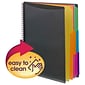 Smead Poly Project Letter Size Solid Cover Presentation Book, Gray/Bright Colors (89207)