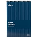 Quill Brand® Steno Pads, 6 x 9, Gregg Ruled, Green, 80 Sheets/Pad, 12 Pads/Pack (SBNG)