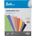 Quill Brand® 9 x 12 Construction Paper, Assorted, 200 Sheets/Pack (790858)