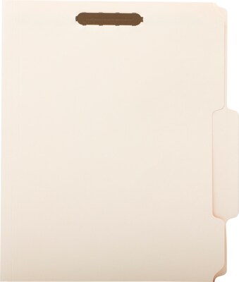 Quill Brand® Straight-Cut 2-Fastener Letter Size Folders, Manila, 50/Box (732006)