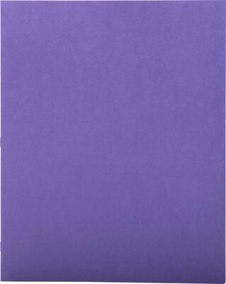 Quill Brand® 2-Pocket Folders With Fasteners Purple, 25/Box (712824)