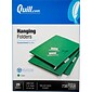 Quill Brand® Hanging File Folders, 1/5-Cut, Letter Size, Green, 25/Box (7387QGR)