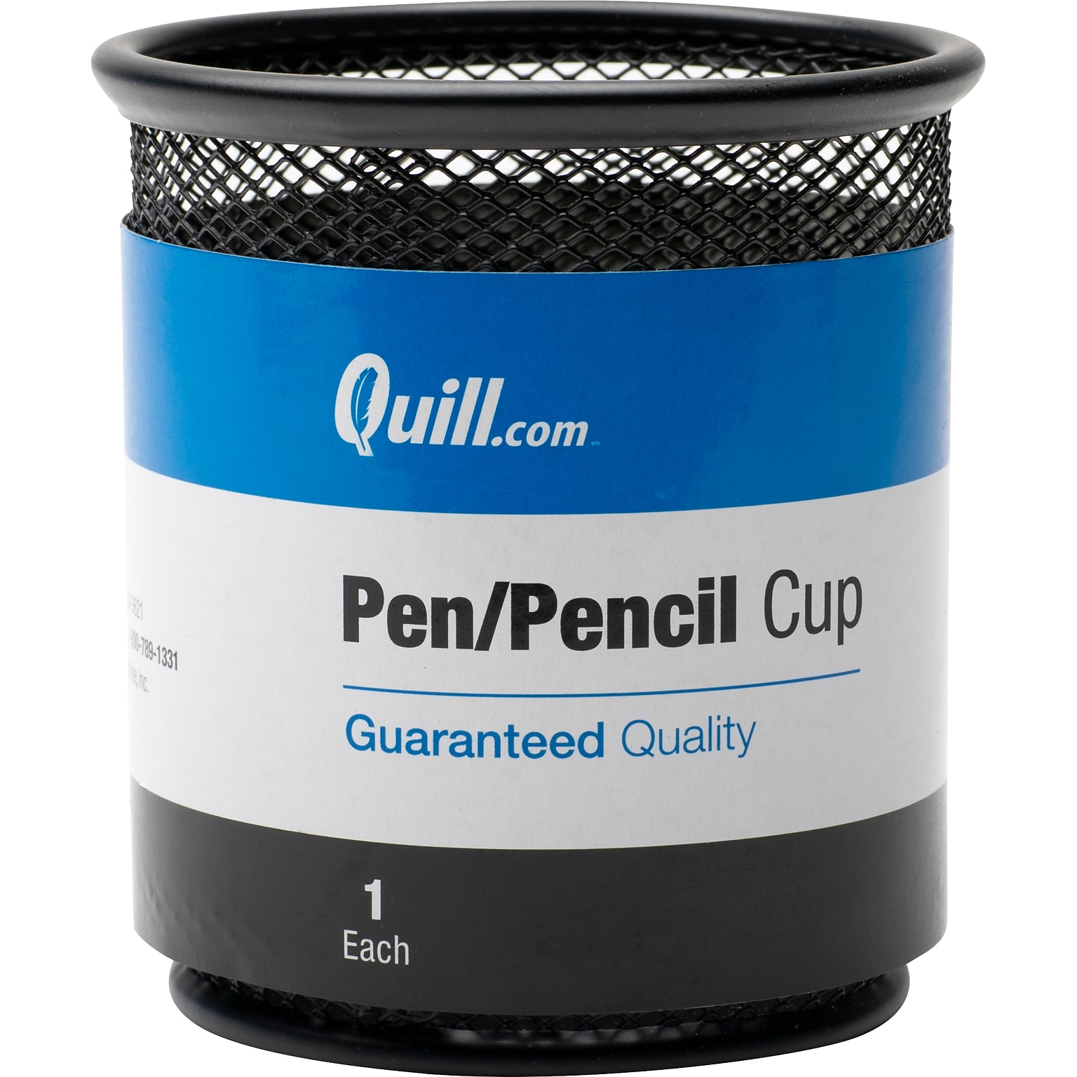 Quill Brand® Wire Mesh Pencil and Pen Cup Holder, Black (25283Q)