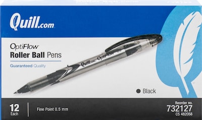 Gel Ink Pen Extra fine point pens 12 Count (Pack of 1), Black Blue