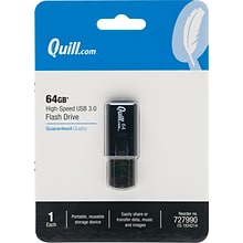 Quill Brand® USB 2.0 Flash Drive; 64GB