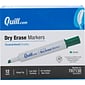 Quill Brand® Dry Erase Markers, Chisel Point, Green, 1 Dozen (787138)