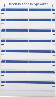 Quill Brand® Laser/Inkjet File Folder Labels, 19/32 x 3-1/2, Dark Blue, 248 Labels (733802)