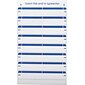 Quill Brand® Laser/Inkjet File Folder Labels, 19/32" x 3-1/2", Dark Blue, 248 Labels (733802)