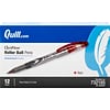 Quill Brand® Rollerball Pens, Fine Point, Red, Dozen (32185-QL)