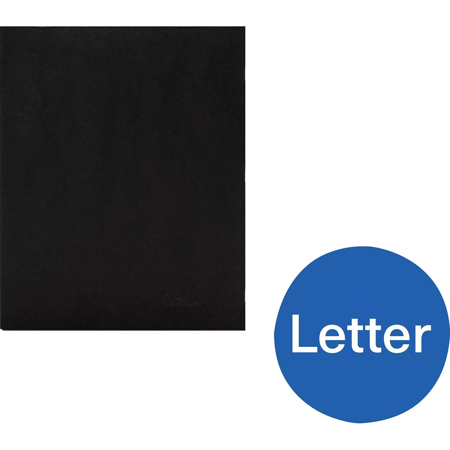 Quill Brand® 2-Pocket Folders With Fasteners Black, 25/Box (712805)