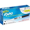 Expo Dry Erase Markers, Ultra Fine Point, Black, 12/Pack (1871131)
