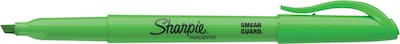 Sharpie Accent Pocket Style Highlighter Chisel Tip Fluorescent Green Dozen