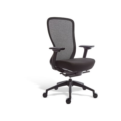 Union & Scale™ Workplace2.0™ Ayalon Mesh Back Fabric Task Chair, Black (UN51505)